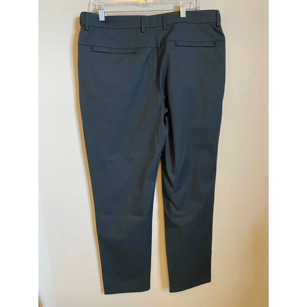 JACK ARCHER Space Black Straight Fit Polyester Dress Pants Men Size‎ 35 / 30